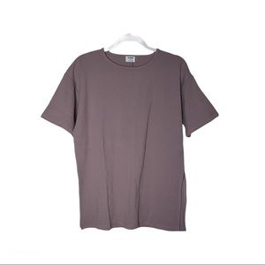 ribbed crew neck top